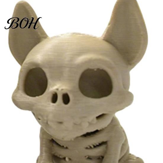 Small Gothic Collectible Figures Halloween Ghost with Skeleton Dog Statues, Skull Resin Niche Dark Aesthetic Room Decor Sculpture Ornaments,