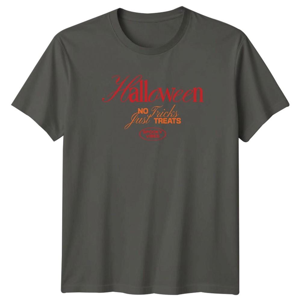 Halloween No Tricks Just Treats TShirt Spooky Vibes Halloween Gift For Him S