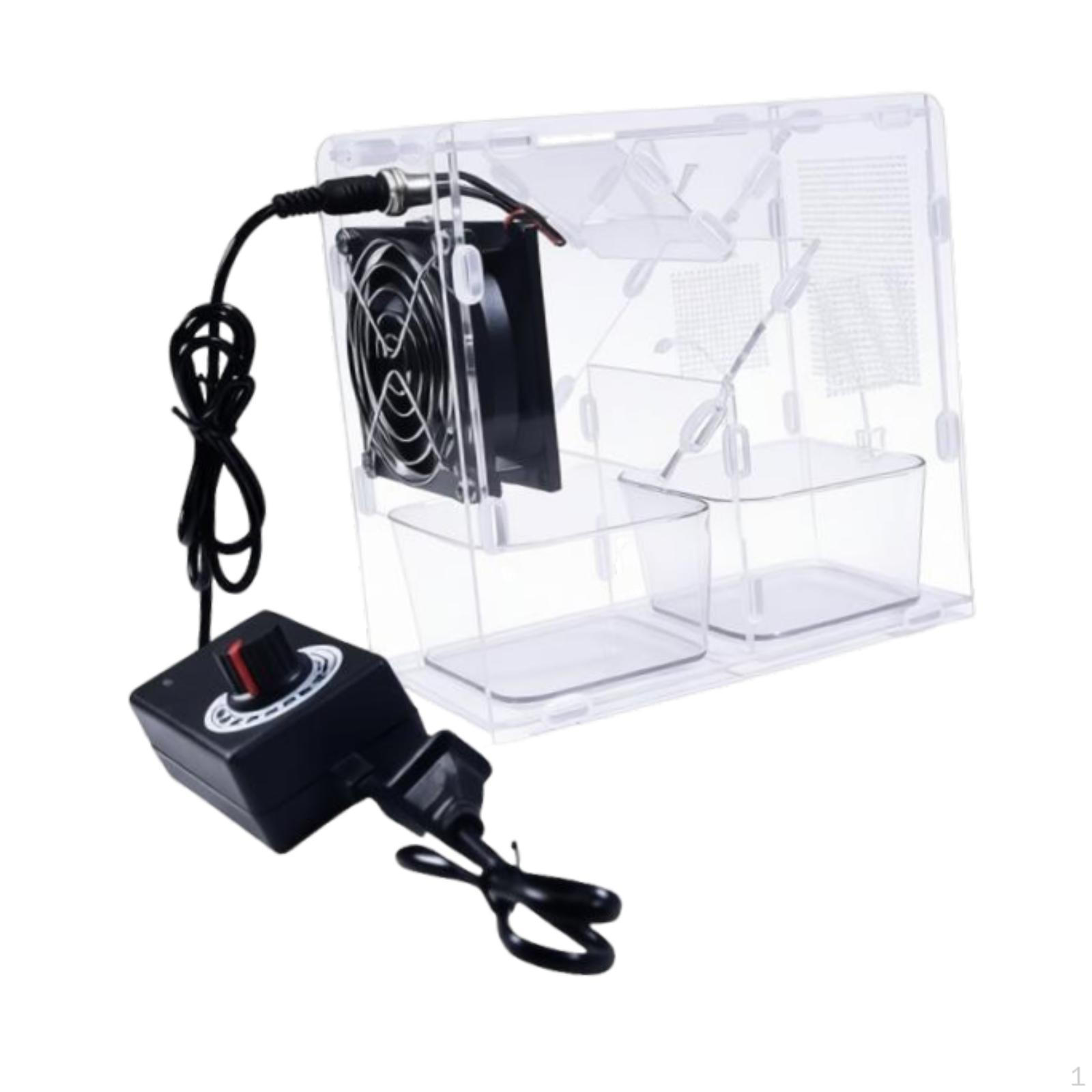 1 Piece Bird Grain Cleaner Cleaning Apparatus Shell Blown Splitter Adjustable Speed Acrylic Material No Scooper