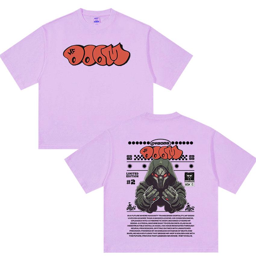 Limited MF DOOM Madvillainy Metal 2025 New Album T Shirt Men's Hip Hop Punk 100% Cotton T-shirt Unisex Fans Gift Tees Streetwear