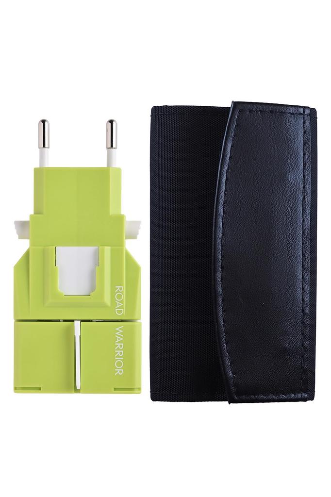 ROAD WARRIOR International Adapter GoCon Made in Worldwide Compatible RW110GR-S Plug, J, Green, Japan,