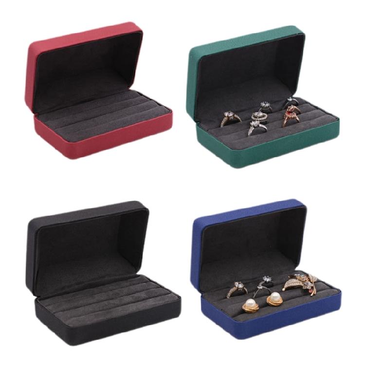 Elegant Rings Display Box for Secure and Neat Storage Case Craft from Quality Composite Materials with Soft Interior