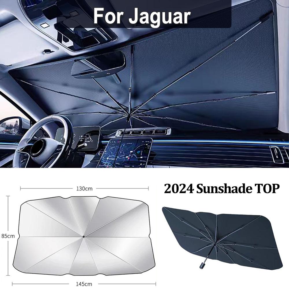 Car Sunshade Windshield Umbrella For Jaguar XE XF XK XKR XFL F-TYPE F-PACE T-PACE Car Front SunShade Parasol Foldable