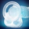 3 Sizes Realistic Transparent Crystal Big Dildo Masturbator for Female Women