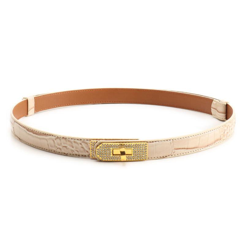 Belt Alloy Lock For Women With Water Drilling Design Suitable Office Gift Wear