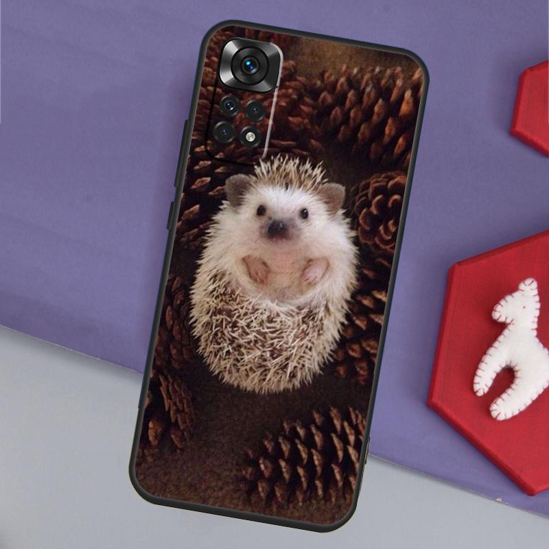 Cute Little Hedgehog Funda For Xiaomi Redmi Note 14 13 12 11 Pro 9 10 9S 10S 11S 12S Redmi 14C 10C 12C 13C Case