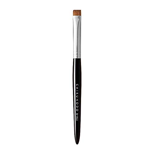 Kumano Makeup Brush (Makeup Brush) Chikuhodo Regular Series Shadow Liner Brush, Weasel R-SL2, Black Line