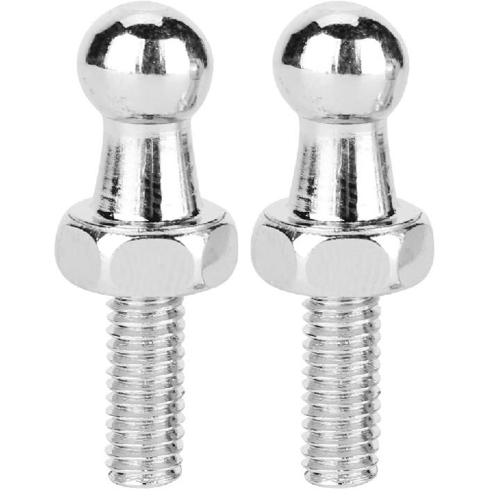 2-Pack 8mm CNC Aluminium Alloy Ball Stud Bolts for Gas Struts with Ball Ended Bonnet (M8)