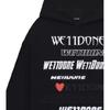 WE11DONE Ss23 Heart Print Barrage Logo Hoodie Unisex Hoodies Black WD-TH3-22-904-U-BK