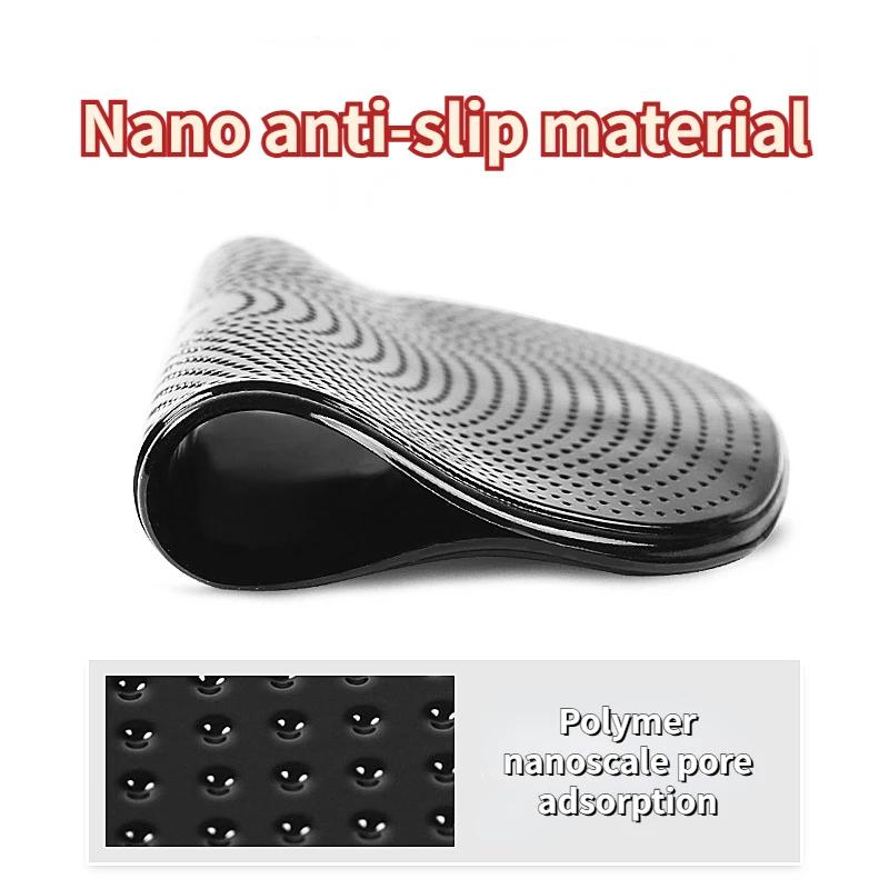 1 Stück Auto Anti-Rutsch-Matte Magisches Anti-Rutsch-Pad Armaturenbrett Klebriges Armaturenbrett Selbstklebendes Handy Handyhalter Schwarzes Silikon