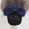 Women's Professional Hair Net Bow Clip for Work: Ideal for Hotel, Bank, Nurse, Flight Attendant, and Updo Styles.