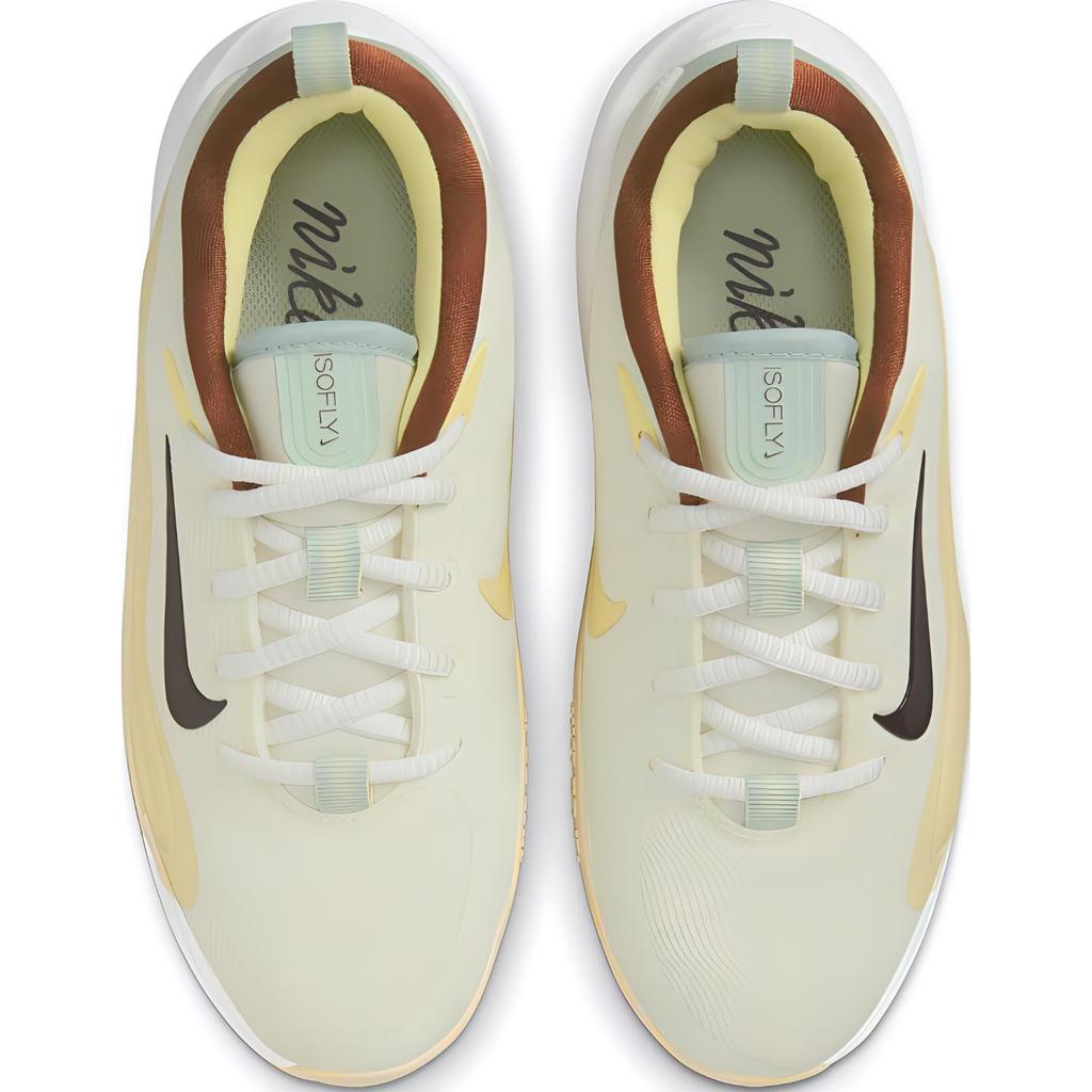 Nike Isofly Comfortable Versatile Shock Absorbing Durable Breathable Mid-Top Kids Basketball Shoes Kids Basketball Shoes Lemon-Yellow HQ3476121