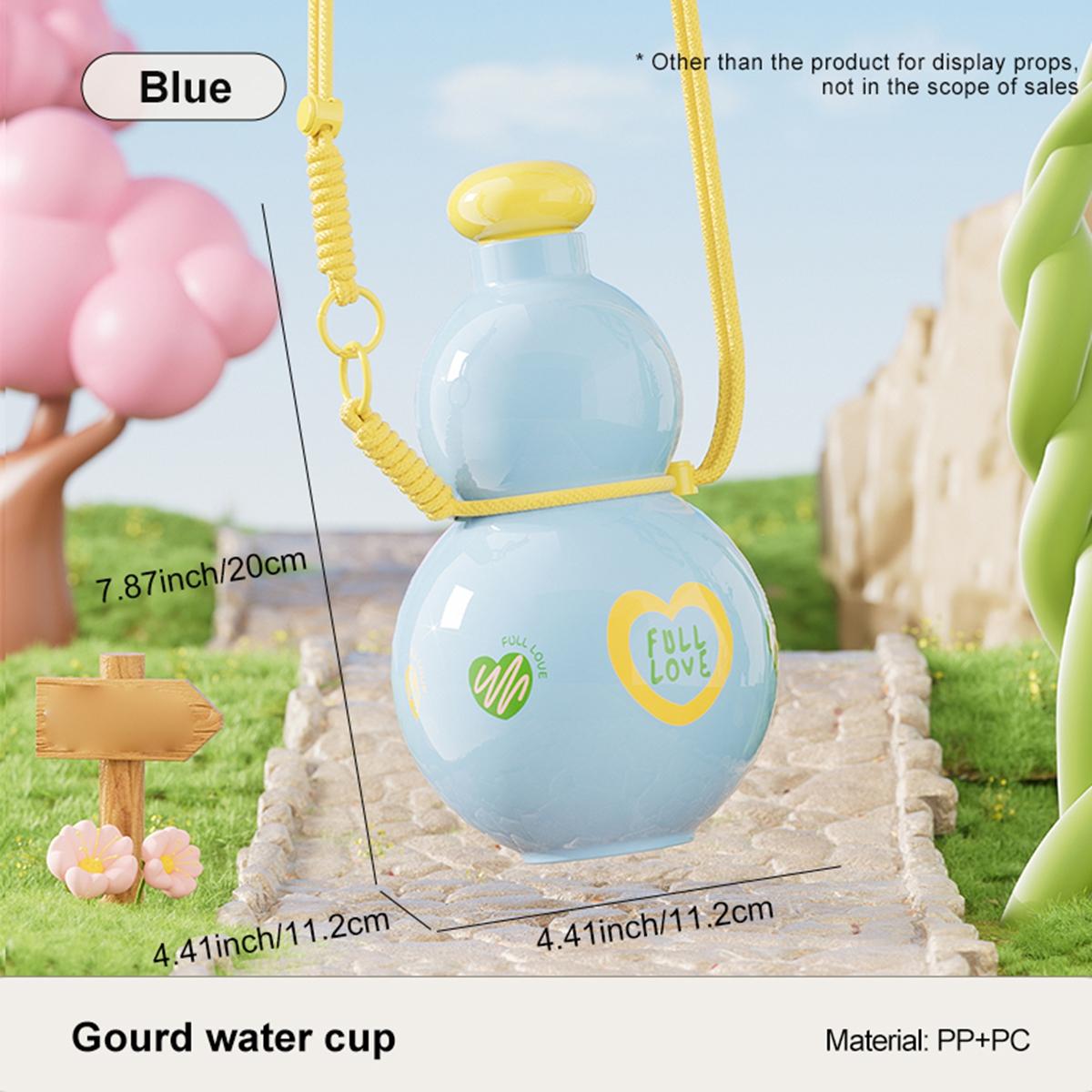 

Water bottle, girls high value gourd water cup, large capacity with outdoor portable water bottle, sports water bottle 880ml синій