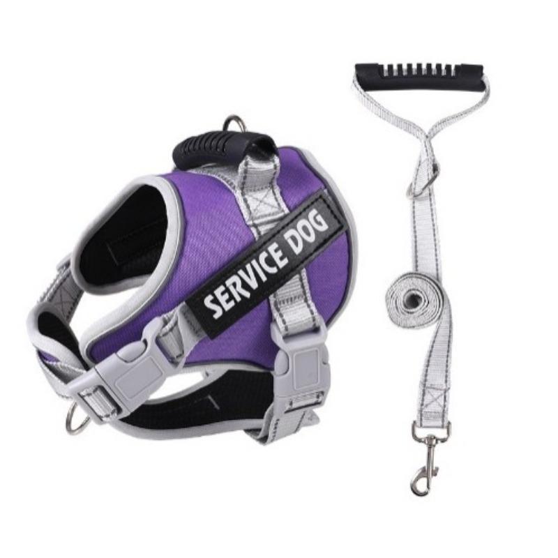 Neuer großer hundespezifischer Brust- und Rückenriemen, Nachtreflektierend und atmungsaktiv, Explosionssicher, Stoßfest und Ausbruchsichere Leine