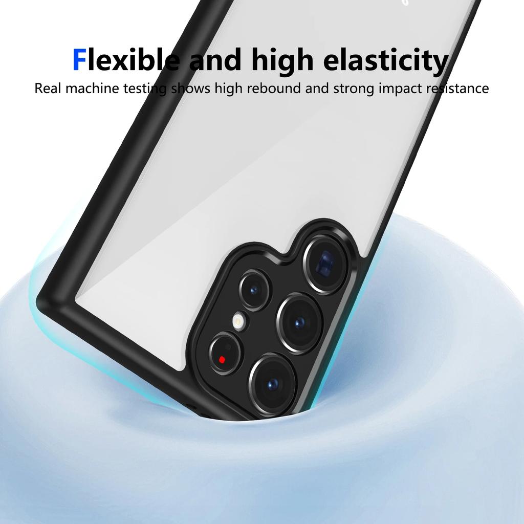 Luxury Matte Acrylic Clear Hard Case For Samsung Galaxy S25 Edge S24FE S23 Ultra Plus A56 A36 A25 A26 A24 A52S A16 A55 A35 Cover