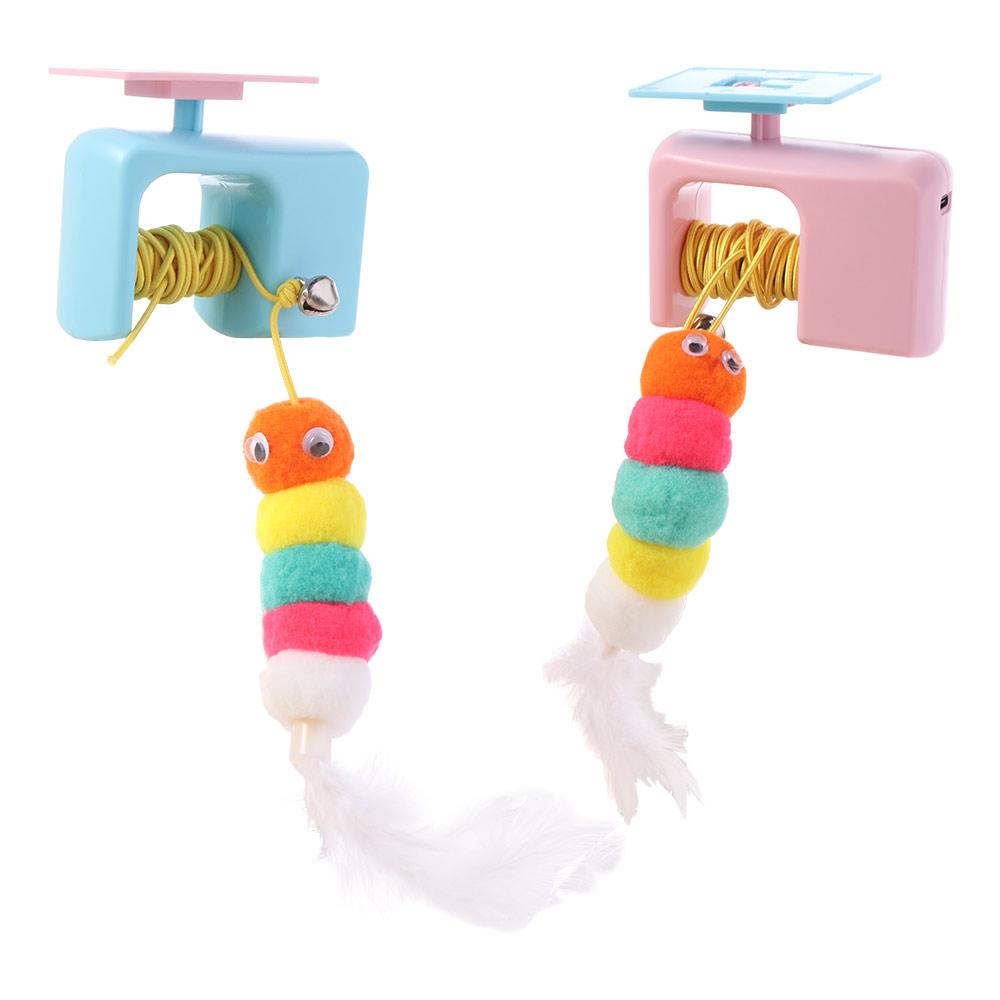 Elastic Rope Electric Door Hanging Toy Automatic Lifting Interactive Cat Yoyo Ball  Indoor Exercise