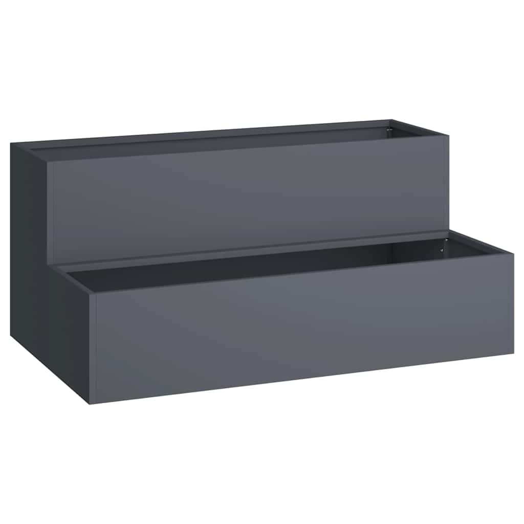 Garden Planter Anthracite 100 X 60 X 45 Cm