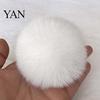 Backpack Charms Faux Fur Pom Fluffy Ball with Elastic Loop Cute for Hats Plush Bag Charm Craft Projects Hat Accessories
