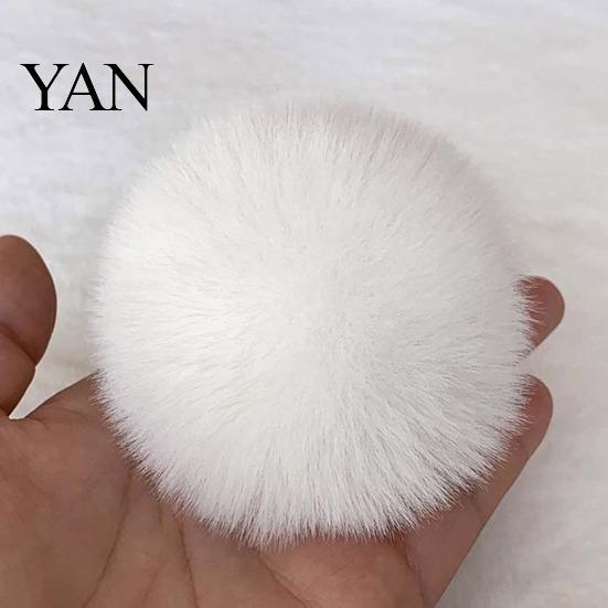 Backpack Charms Faux Fur Pom Fluffy Ball with Elastic Loop Cute for Hats Plush Bag Charm Craft Projects Hat Accessories