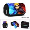 Naruto Uzumaki Federmäppchen Große Kapazität Zweilagig Cartoon Federtasche für Schüler