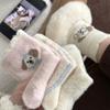 Female Autumn and Winter Thickened Warm Cartoon Cute Tube Cotton Socks