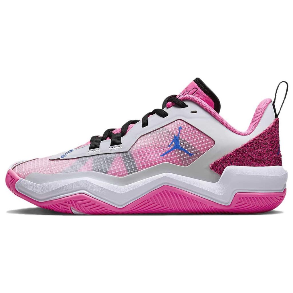 pink and white jordans men