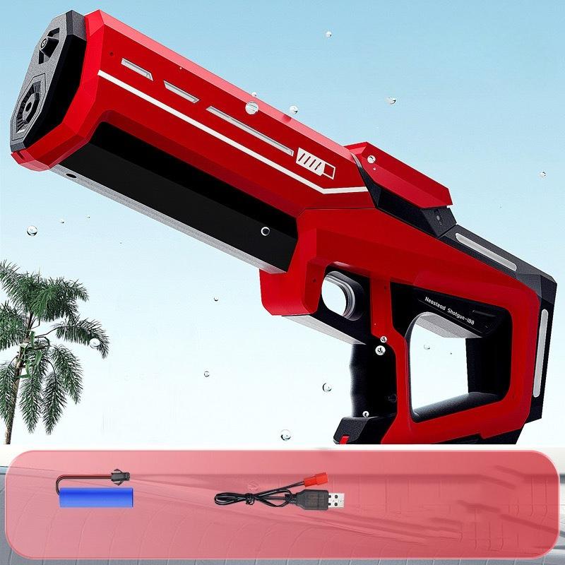 Non-Toxic Electric Water Gun Squirt Pistol Space Battle Guns Child Pool Beach Outdoor Party Fight Shooting Toys Automatic Water Absorption