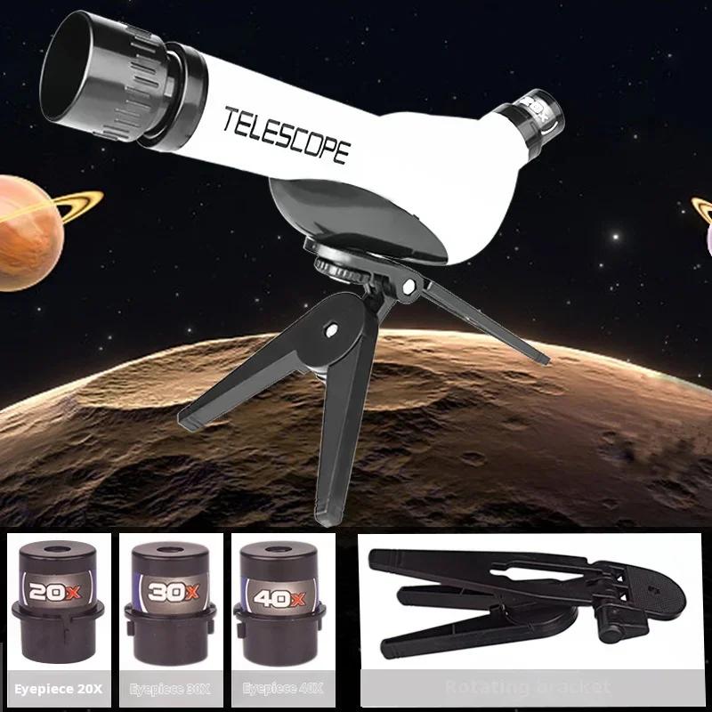 Kids' Telescopes Educational Toys 40X Science Experiment Monocular Science Teaching Microscope Toy Toys for Children Kids Gifts