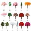 5PCS Artificial Scenery Trees Willow Miniature Flower Tree Fairy Garden Home Decor Mini Craft Micro Building Landscape Accessory