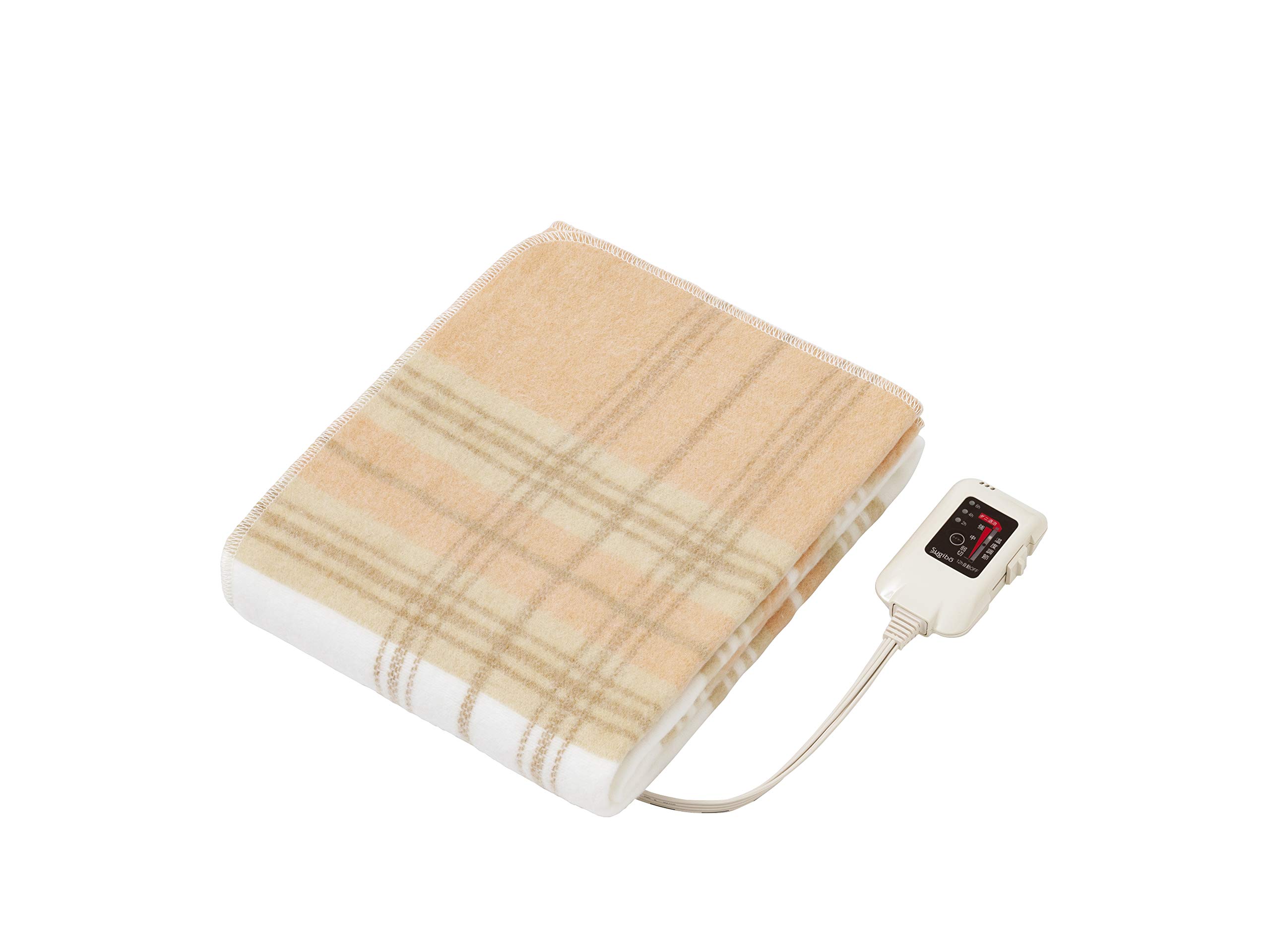 

Sugibo Washable Electric Blanket with Timer to Prevent Forgetting to Turn 140 x 80 cm Made in Japan SB-S103 Off, (Regular Size),