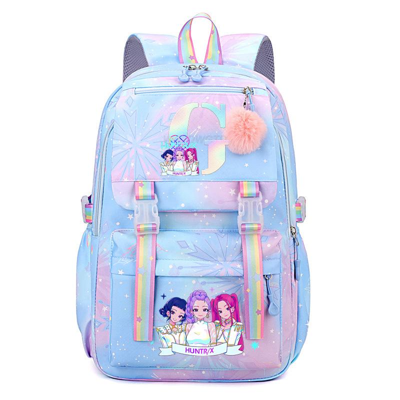 Animation Cartoon Letter Printing Student Campus High Value Fashion Backpack Light Large Capacity Backpack