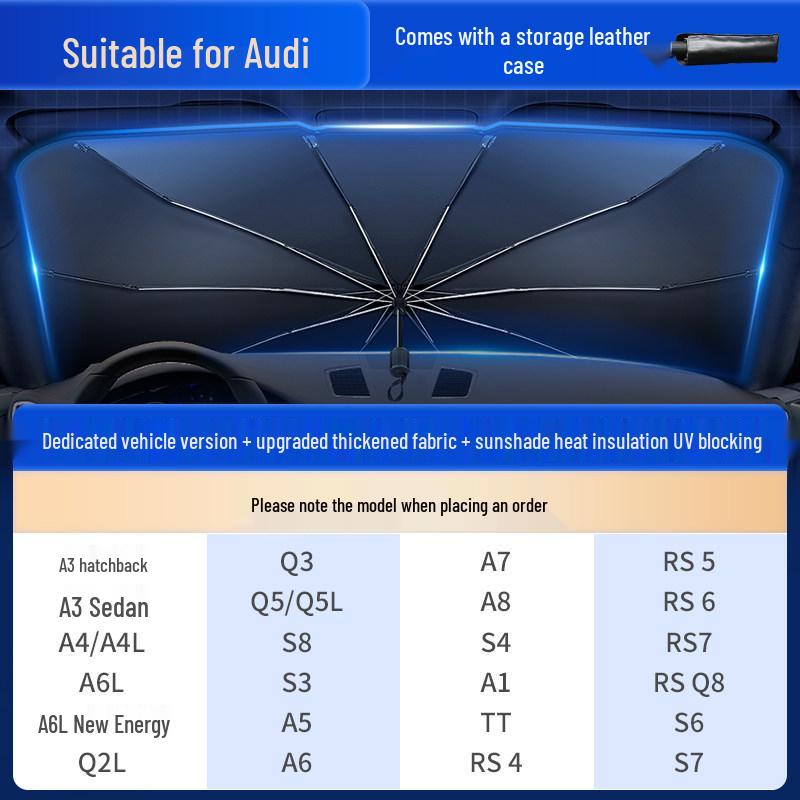 Car Sunshade for Window, Interior Protection, Heat Insulation, Sun Blocker, and Windshield Shield Cover