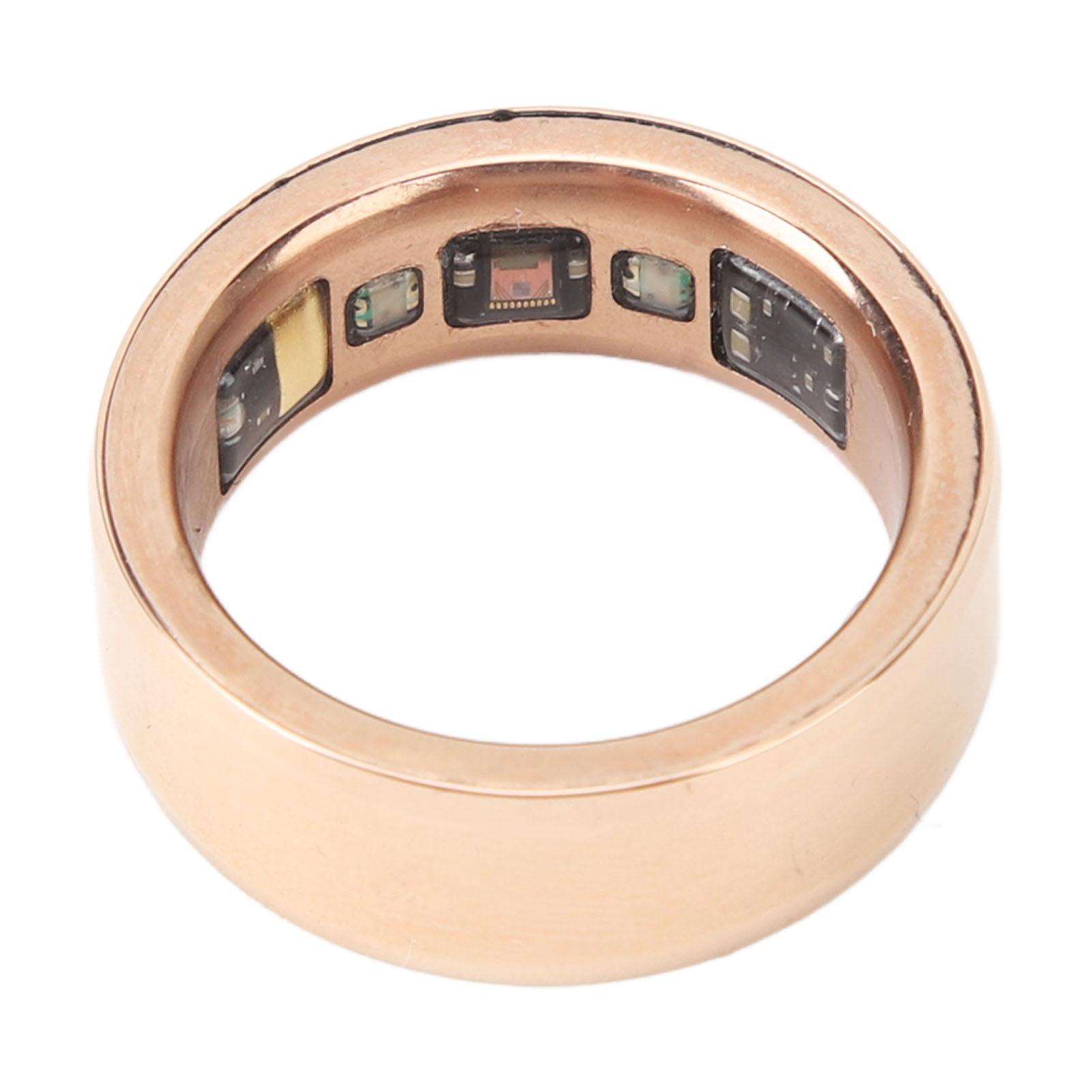 

Smart Ring Rose Gold Health Tracker Multifunctional Body Temperature Sleep Pedometer IPX8