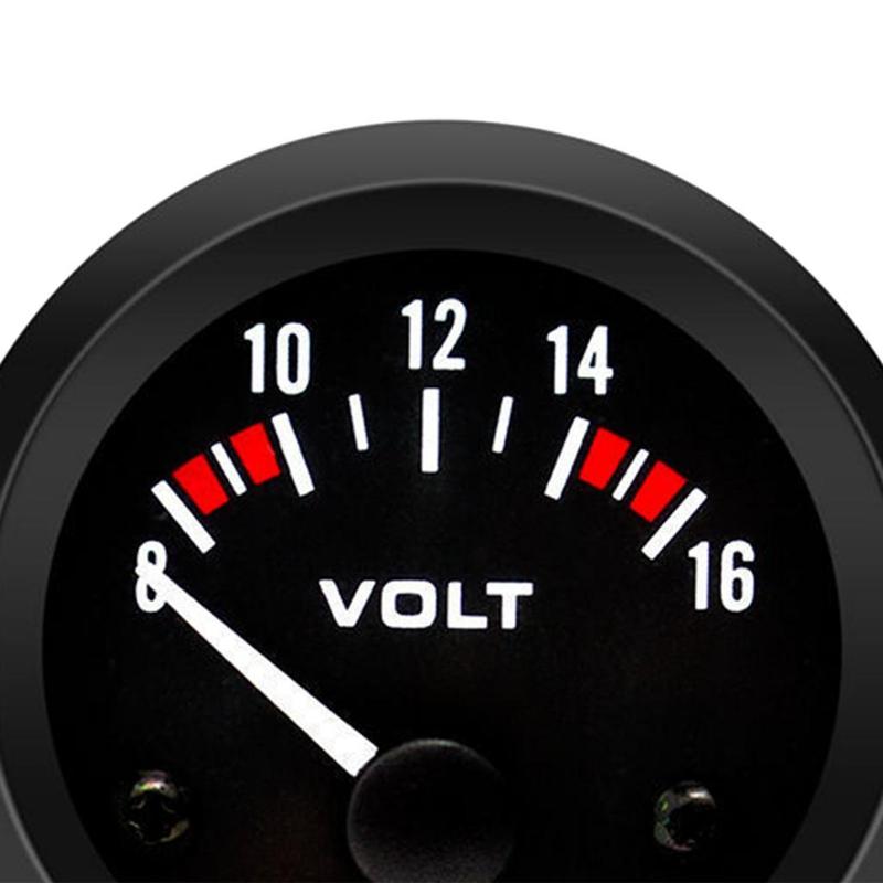 Car Voltmeter Durable Premium Voltage Meter Gauge Electronic Voltmeter Voltage Gauge for Bicycle Truck Boat Automotive Car