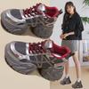 Thick-soled Contrasting Color Splicing Dad Shoes Women's New Mesh Surface Is Breathable and Comfortable, Showing Small Casual Sports Shoes Burst