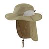 Premium Polyester Bucket Hat Outdoor UPF 50+ Sun Hat Wide Brim Mesh Fishing Hat With Neck Flap Quick Drying