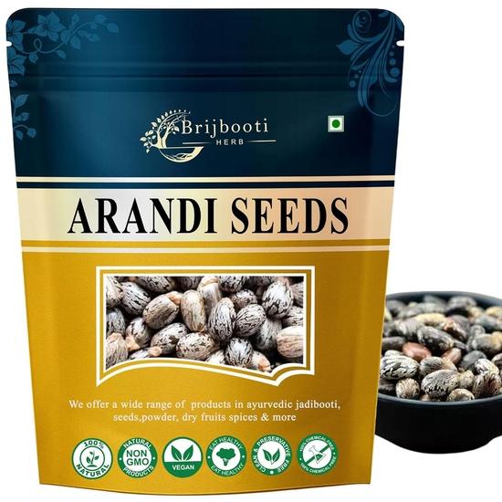Birju Mahavir CASTOR SEEDS/ARANDI KE BEEJ - 100 GM 100GM