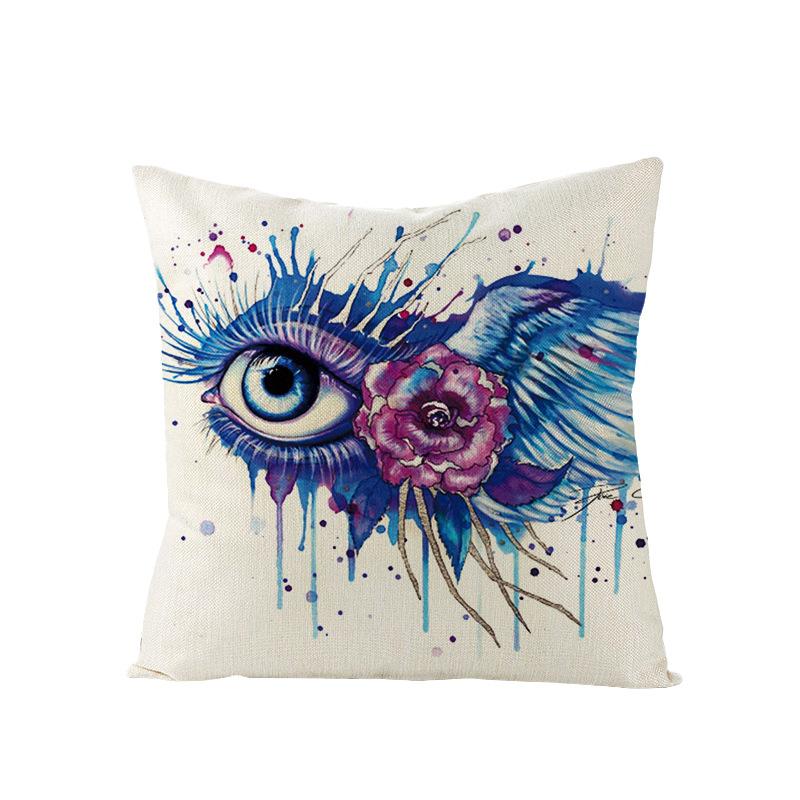 Home Polyester Pillowcase Without Pillow Core Simple Square Sofa Cushion Cover Waist Pillowcase Home