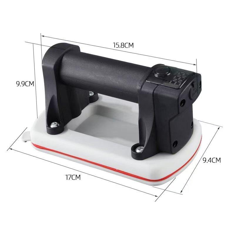 90KG Bearing Capacity Intelligent Display Electric Vacuum Suction Cup for Glass Granite Tile Lifting Tools Vacuum Air Pump