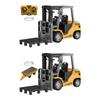 Uzaktan Kumandalı Forklift Oyuncak 1/64 Ölçekli Alaşım Forklift Kamyon Kaldırma Çatal Kancalı Küçük Çocuklar Şarj Edilebilir 2.4GHz RC Simülasyonlu İnşaat Aracı Oyuncak