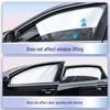 Magnetic Titanium Silver Car Side Window Sunshade Privacy Curtain