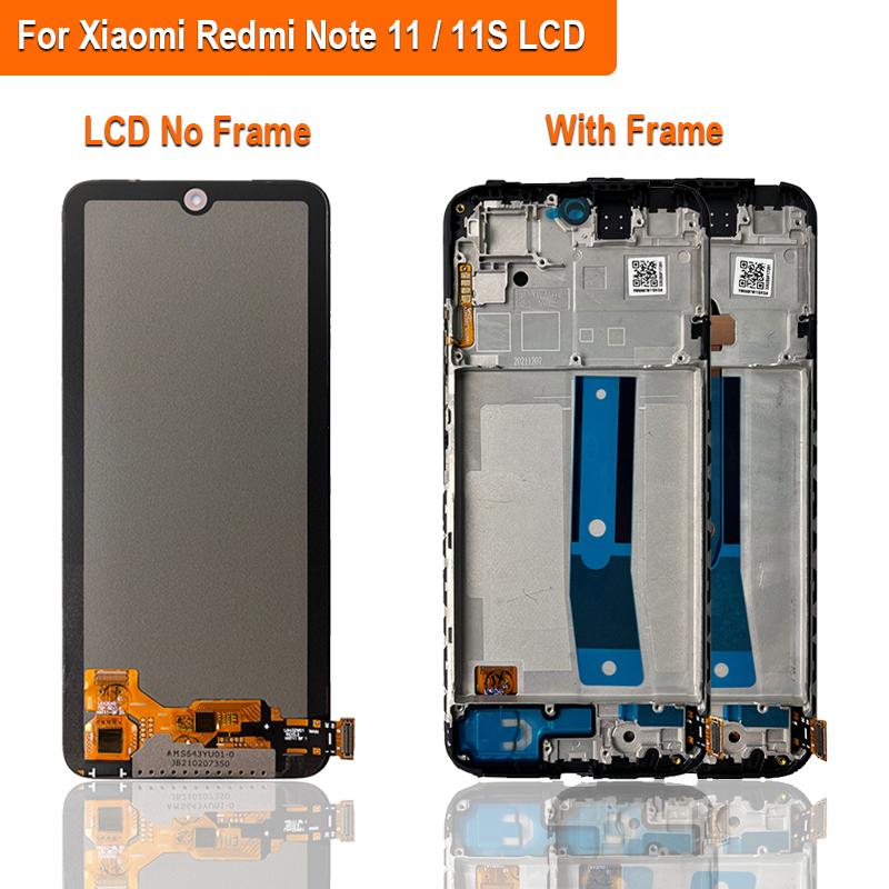 Super AMOLED LCD Dla Xiaomi Redmi Note 11 LCD 2201117TG LCD Wyświetlacz Ekran Dotykowy Digitizer Zgromadzenie Dla Redmi Note 11S LCD