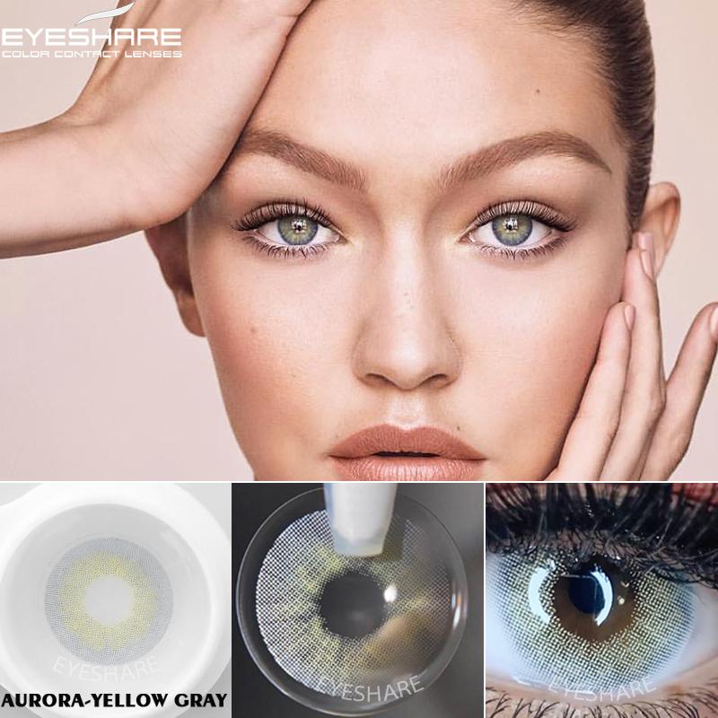 

EYESSHARE 2шт/пара Кольорові контактні лінзи для очей Кольорові лінзи для очей RUSSIANGIRL RICHGIRL Контактні лінзи Beautiful Pupil Cosmetics Щороку