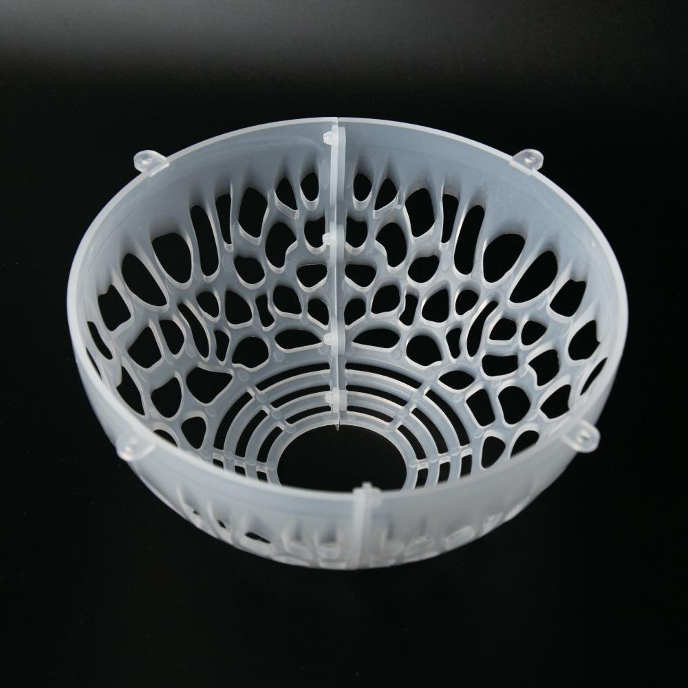 Hollowed Plants Soil Protector Cover Plastic Transparent Planting Cover Replaceable Floral Hole Cover For Fern Phalaenopsis