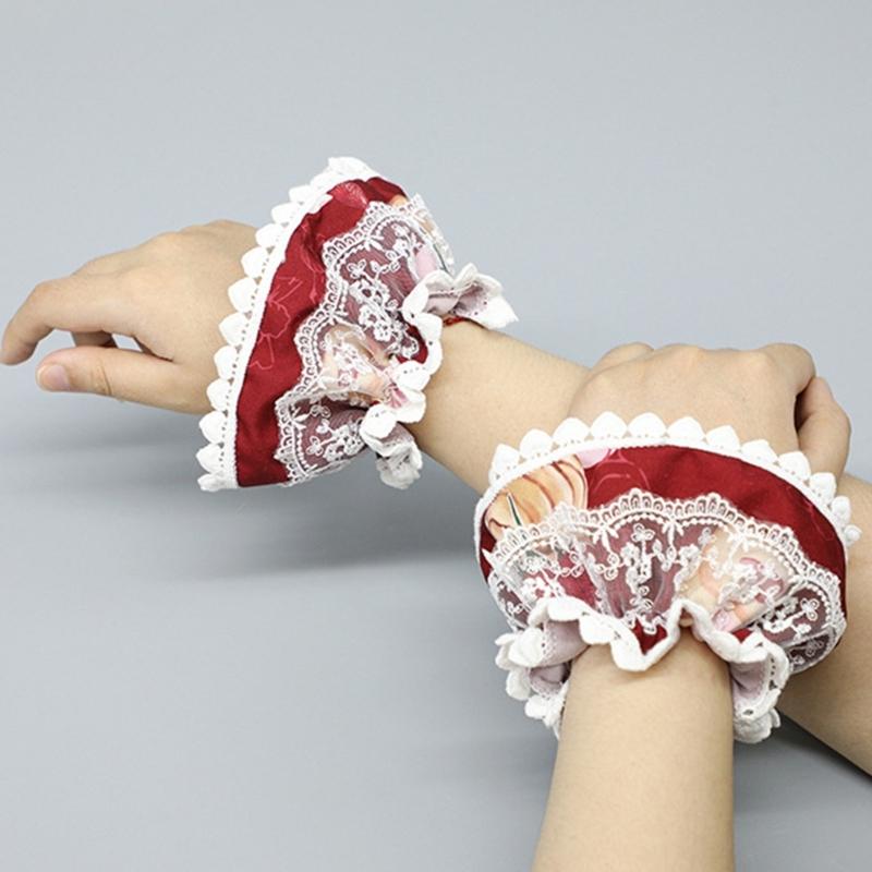 Japanische Stil Stirnband Spitze Handmanschetten Für Den Alltag Und Themenparty Anime Kostüm Verkleidungszubehör