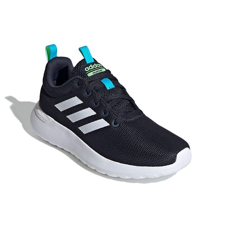 Adidas Neo Lite Racer Pohodlné Prodyšné Nízké Ležérní Boty Dětské Tenisky Černá Modrá FV9608