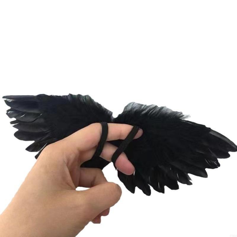 C90A Functioanl Feathered Wing Children's Theatrical Shows Charm for Halloween Stage Performances and Birthday Parties