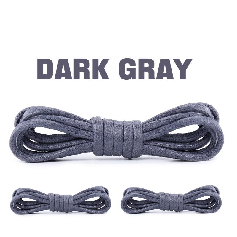 1Pair Cotton Waxed Shoelaces Round Rope Shoe laces Boots Laces for Shoes Waterproof Leather Shoelace 60/80/100/120/140/180cm