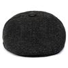 Checkered Men Pattern Duckbill Hat Ear Protection Cotton Cap Headwear Outdoor