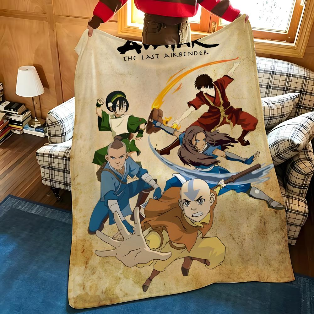 Animation A-Avatar The Last A-Airbender Throw Flannel Cozy Print Blanket, Portable, Durable Machine Washable Cute Cool